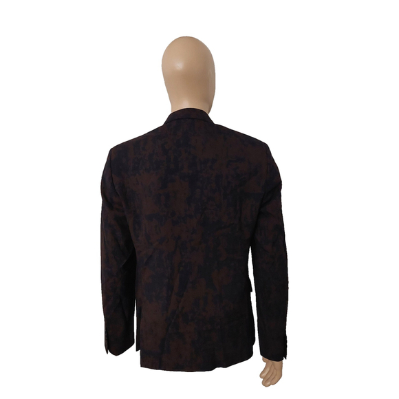 Marc by Marc Jacobs Deep Beet Print Lined Wool Blazer Suit Jacket Sz M NWT $488 - Picture 12 of 16